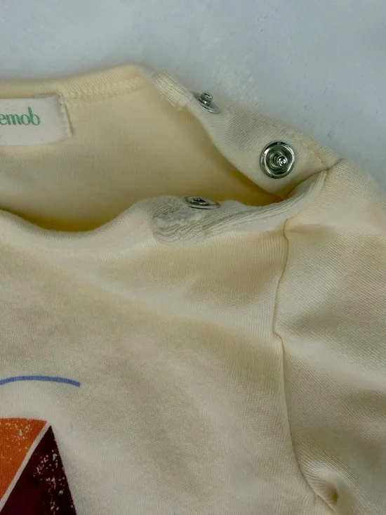 The Bonniemob Cream Long-Sleeve Kids' House Graphic Tee - Picture 5 of 6